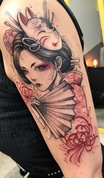 Gorgeous Geisha Tattoos That You Must See Tattoo Me Now