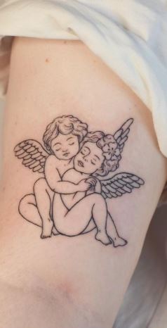 baby boy angel tattoos