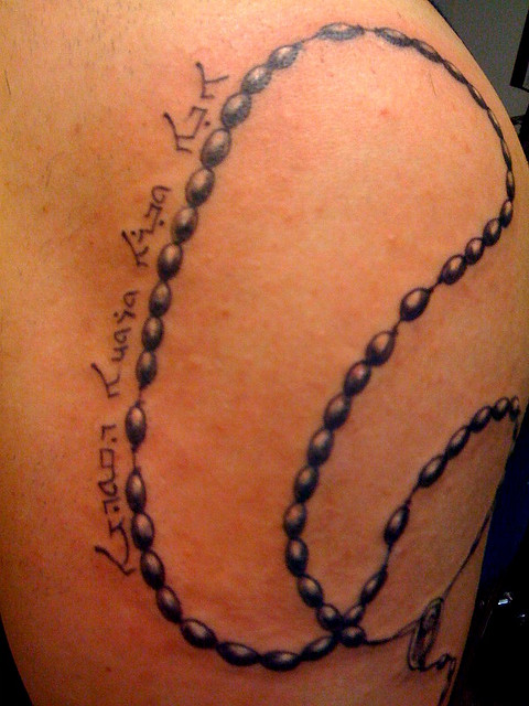 Ankle rosary tattoo  Ankle rosary tattoo  CelticRebelRob  Flickr