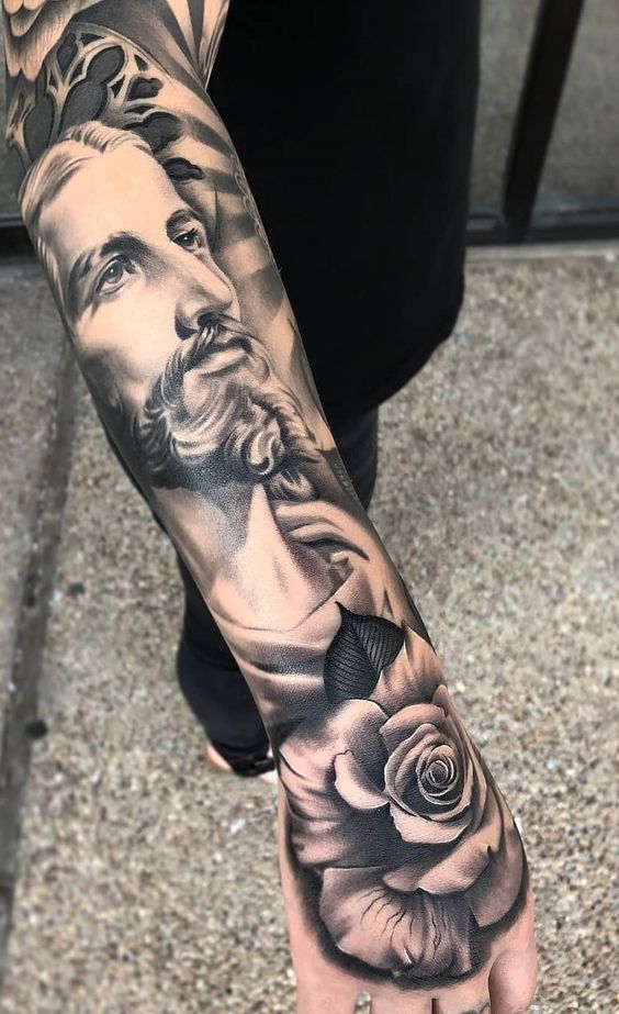 50 Jesus Forearm Tattoo Designs For Men  Christ Ink Ideas