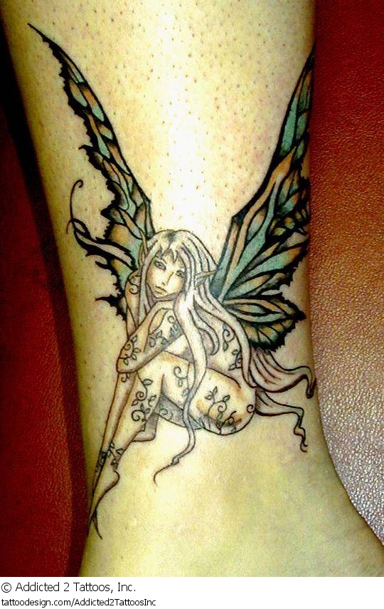 Fairy tattoo designs are usually delicate and often have wings, but beyond  that they can depict an almost endless range of mood and emoti... |  Instagram