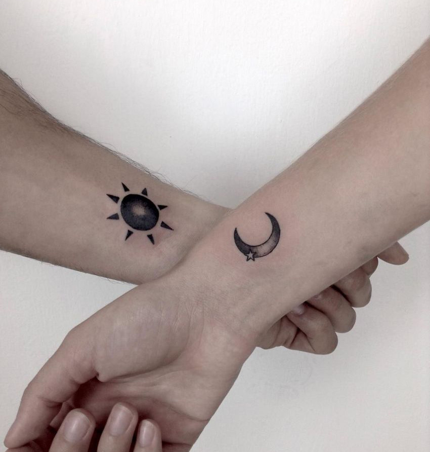 Sun And Moon Matching Tattoos Meaning Zerkalovulcan