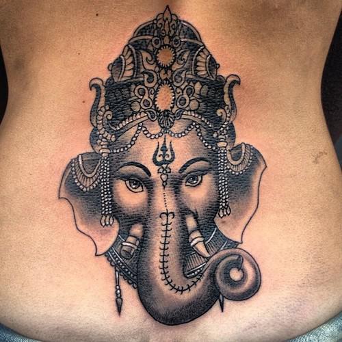 Tribal Lord Ganesha Tattoo on Arm  Ace Tattooz