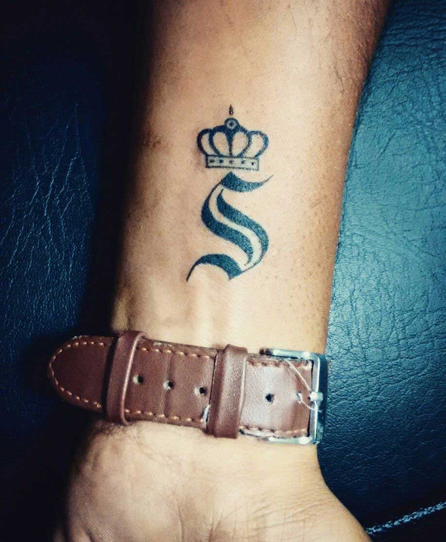 Beautiful S letter tattooSimple S letter tattoo by Tattoo by KK  YouTube