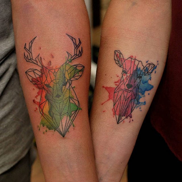 25 Awesome Geometric Animal Tattoos  Tattoo for a week
