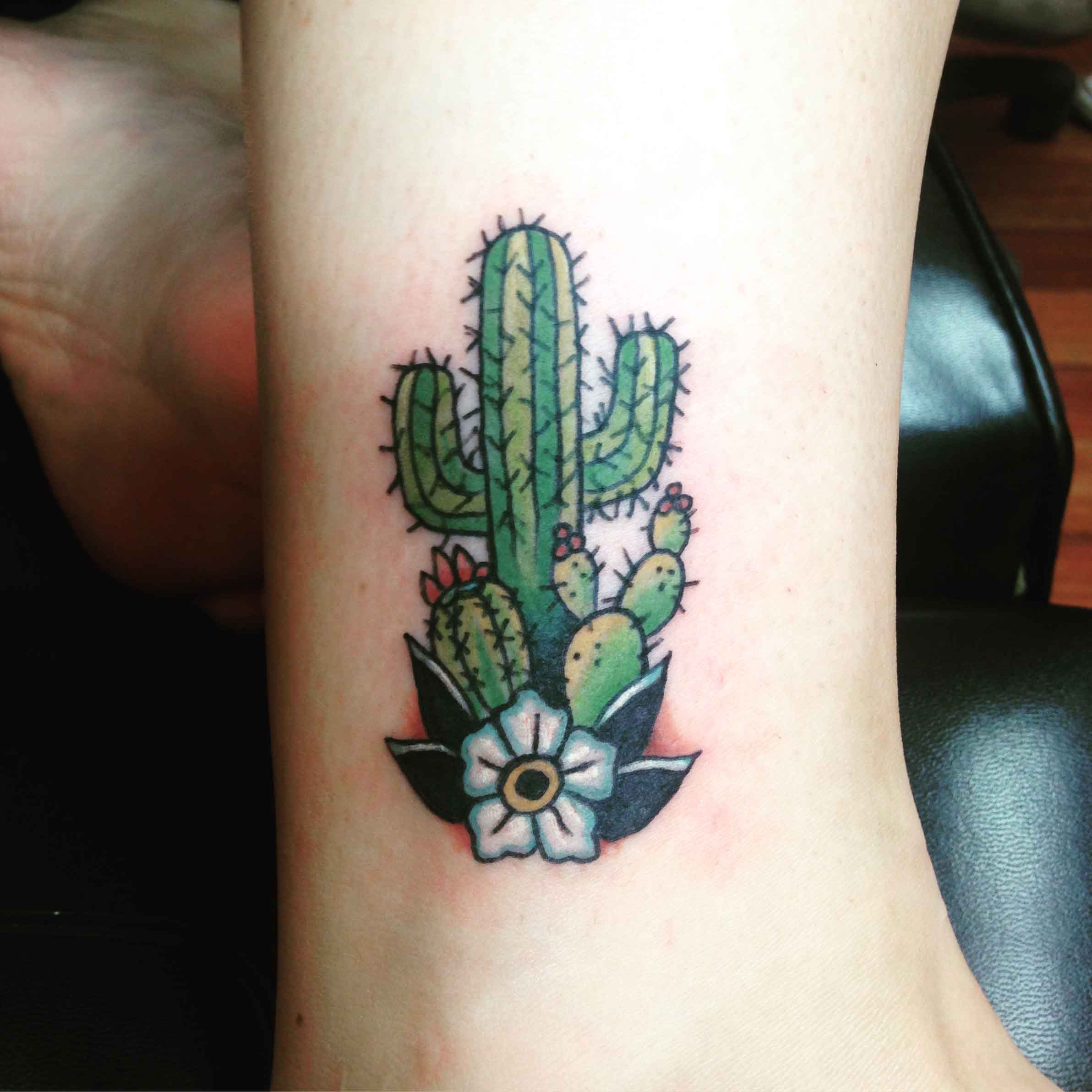 Saguaro Cactus Temporary Tattoo  Set of 3  Small Tattoos