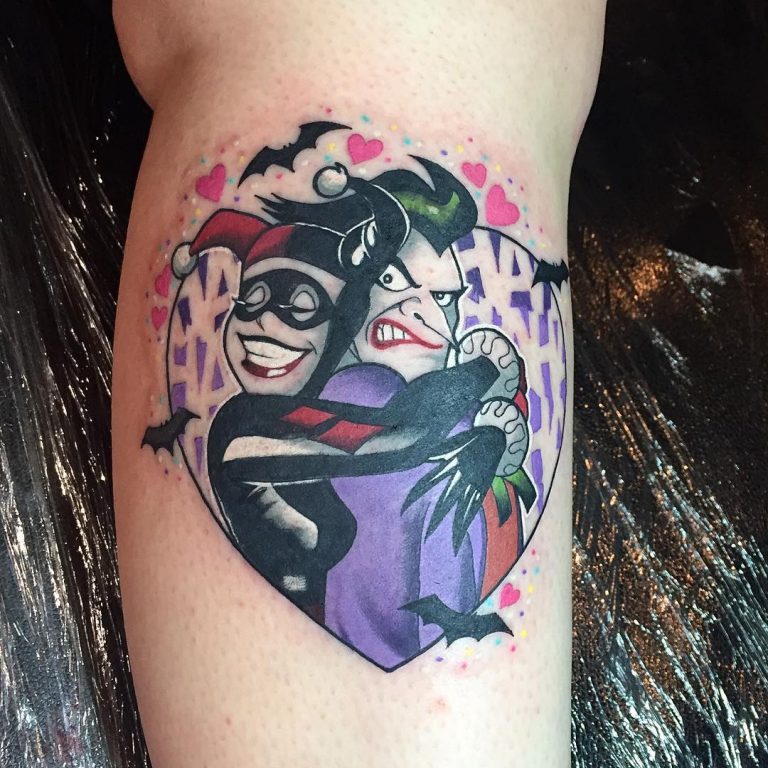 Joker And Harley Quinn Couple Tattoos
