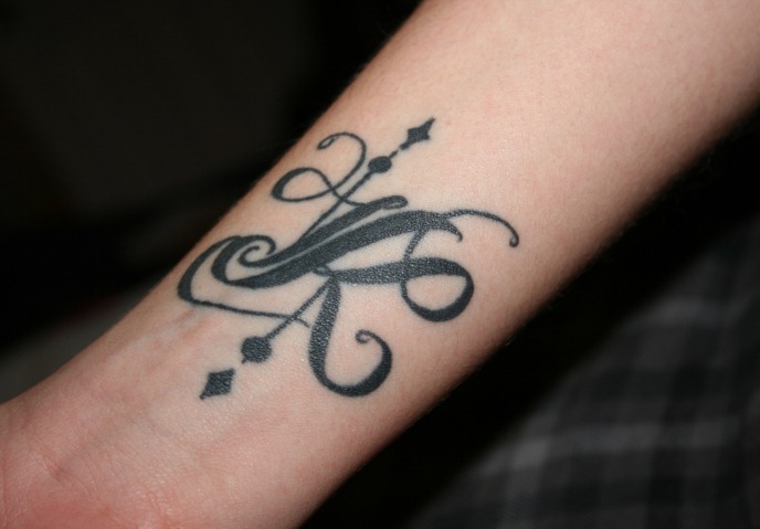 Monika sonani  K P  Initial Alphabet Tattoo Artist  Facebook