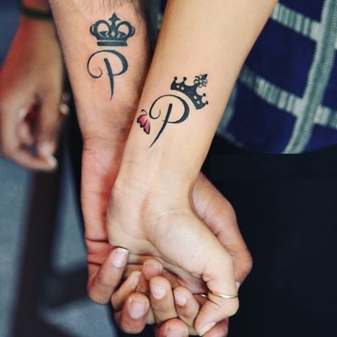 Beautiful P  Letter tattoo by Tattoo By KK  YouTube