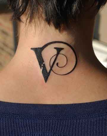 V Roman Numeral Tattoo Designs  Page 3 of 4  Tattoos with Names