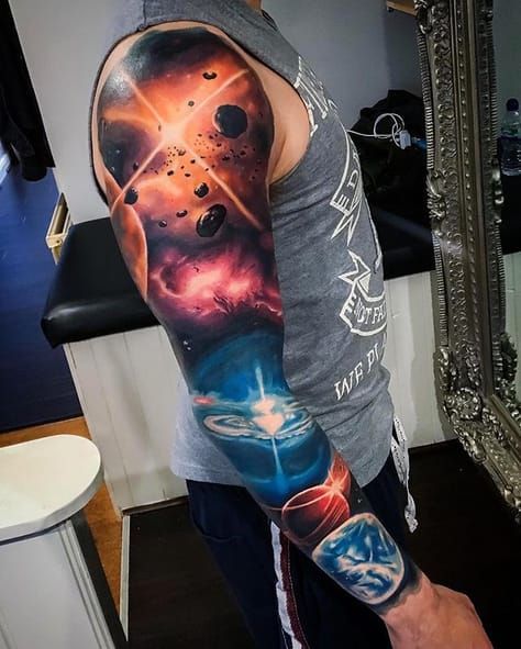 220 Amazing Galaxy Tattoo Designs with Meanings For Men and Women 2023   TattoosBoyGirl