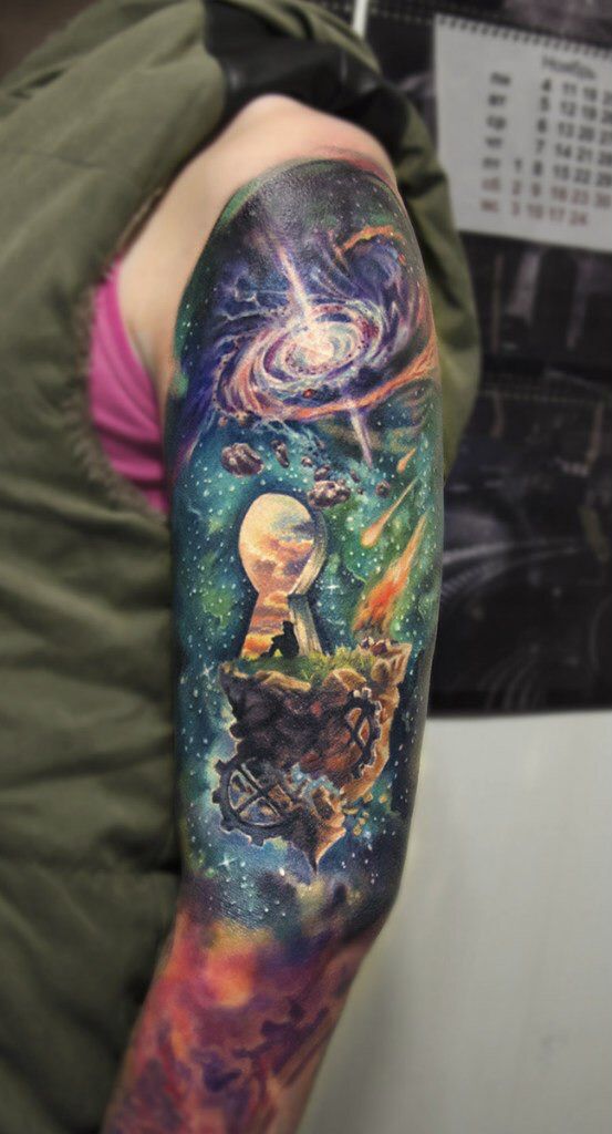 Infinite Galaxies The Space Tattoos Of Ben Klishevskiy  Tattoodo
