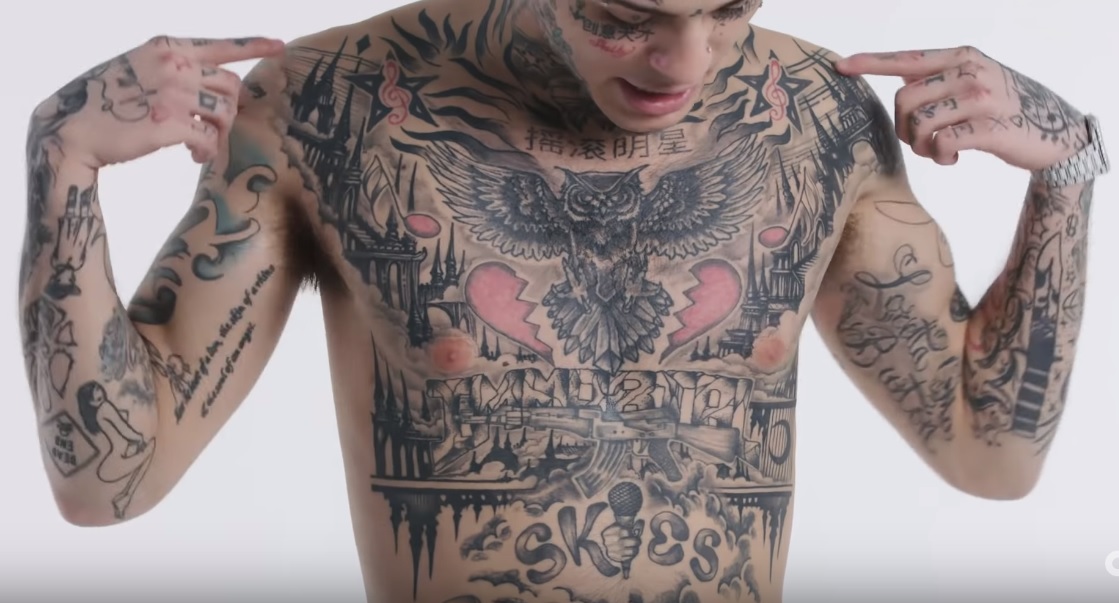 1. Lil Skies Gets a New Rose Tattoo on His Face - wide 6
