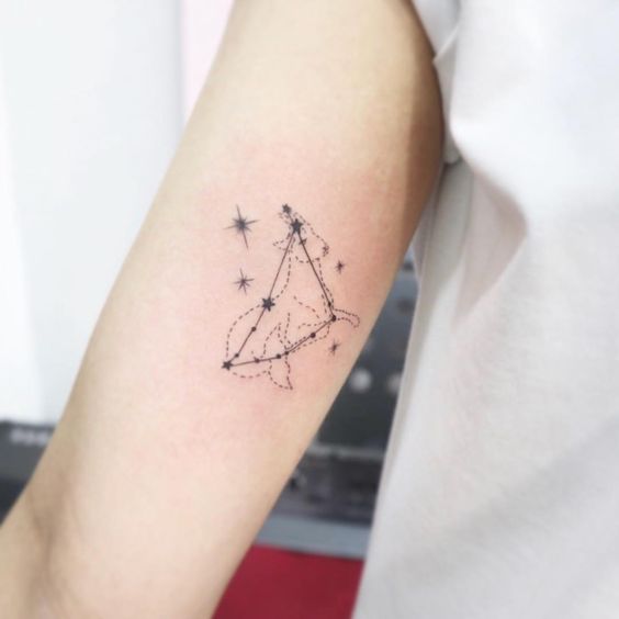 Capricorn Constellation Tattoos Arm 01 