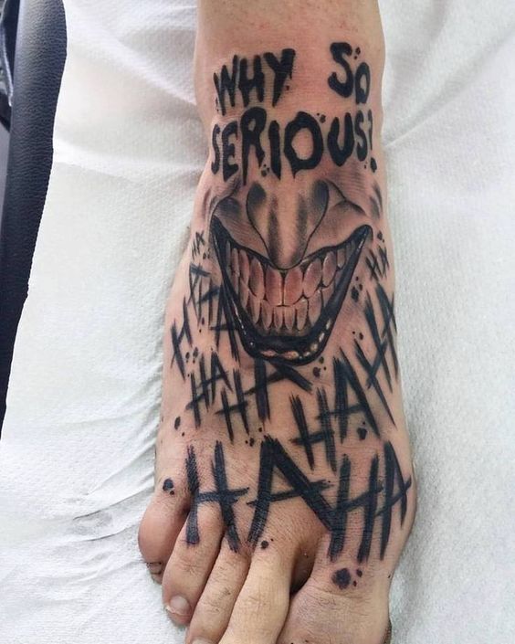WHY SO SERİOUS  Why so serious tattoo Joker tattoo Small tattoos for  guys