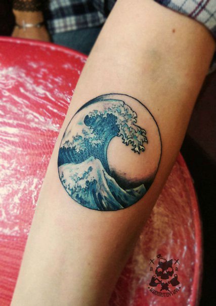 Wave Tattoo  meaning photos sketches and examples