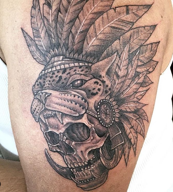 aztec panther tattoo