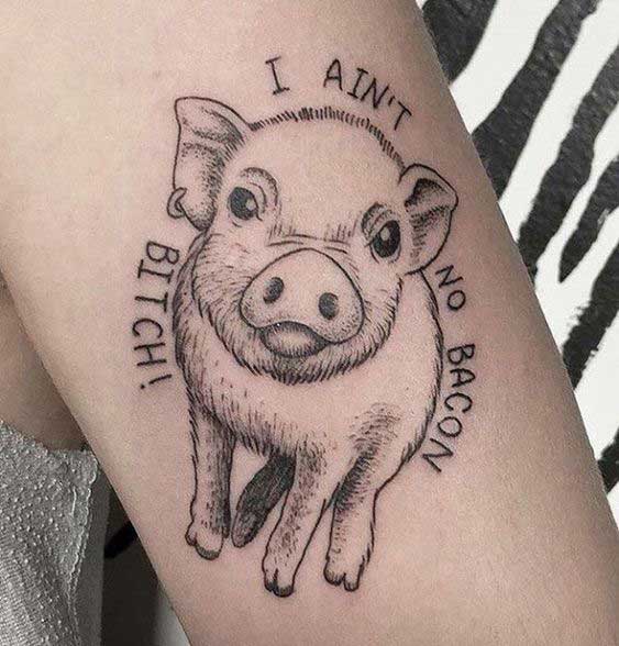 70 Best Pig Tattoos Pictures Designs Meanings and Ideas ...
