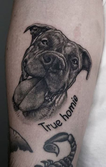100 Heartwarming Dog Memorial Tattoos and Ideas to Honor Your Dog  Tattoo  Me Now  Dog memorial tattoos Paw tattoo Memorial tattoos