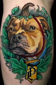 dog remembrance tattoo men