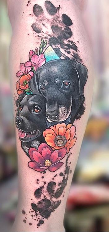 The Silver Key on Twitter Beautiful dog portrait tattoo done by Emi Lee  Hollinger dogtattoo dogportaittattoo emileehollingertattoo floraltattoo  midwesttattoo tagtheqc davenportiowa iowatattoo eternalinks  httpstcontOJr6czdP  Twitter