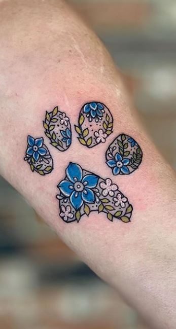 The Sweetest Pawprint Tattoo Ideas  Tattoo Glee