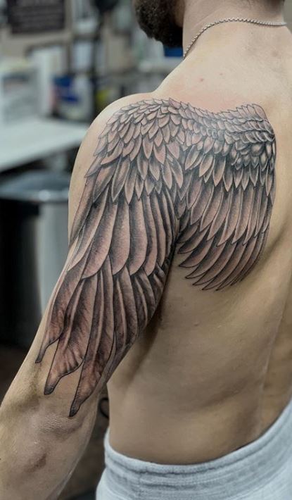 ArTist  Eagle wings tattoo stands for many traditions culture and  mythology the symbol means power dominance freedom and luck  Planettattoogalleryin ByGaurav Patil gauravpatil77 No7775888223      tattoo tattoos tattooartist 