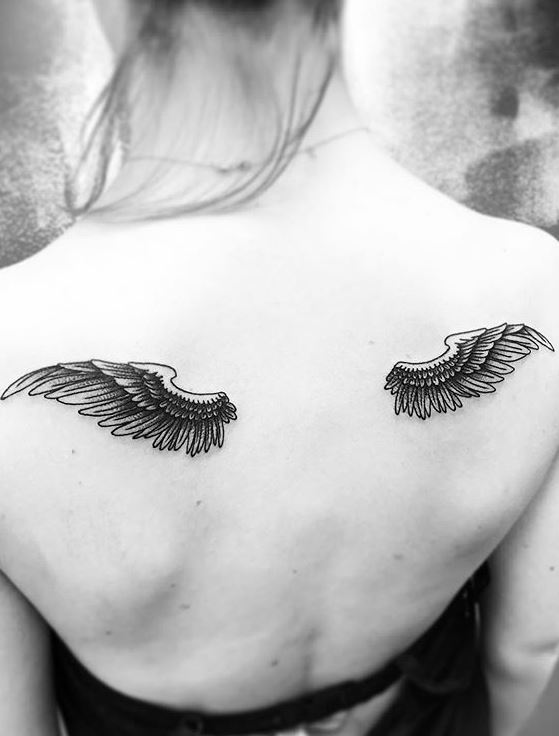 Top 30 Best angel wings tattoo ideas for Men  Women in 2023