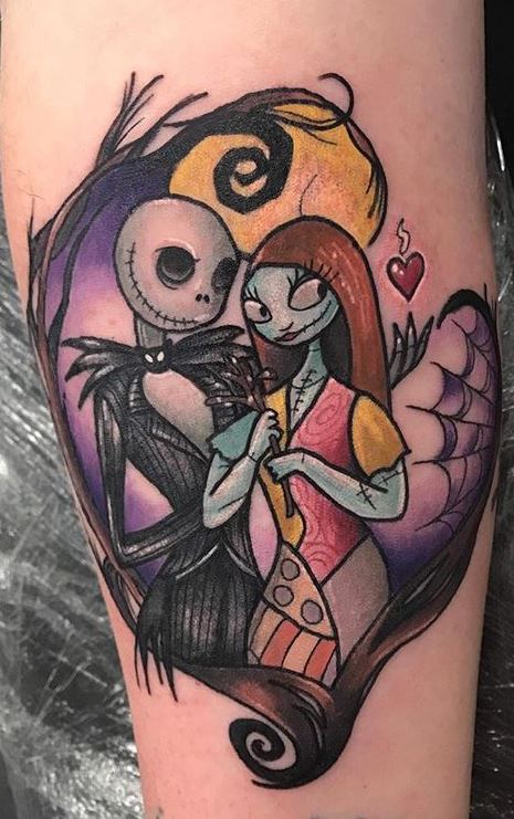 Super fun nightmare before Christmas tattoo done by codijtattoos Dm him  to book an appointment Hes got some spots this week and next    Instagram