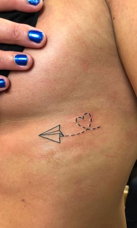 Traveler Heart Temporary Tattoo Mini Plane Heart Color Tattoo Custom Name  Couple Tattoo Paw Print Heart Tattoo Small Paw Tattoo - Etsy