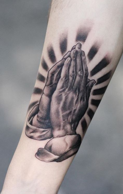Ludacris  Prayer Hands Tattoo  Tattoo for a week