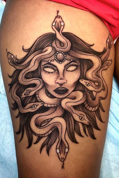 25 Powerful Medusa Tattoo Ideas with their Meanings  Tikli