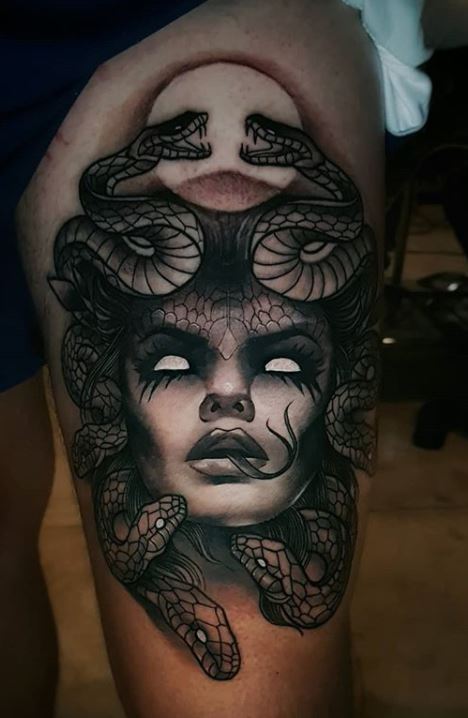 BIG SLEEPS STUDIO on Instagram  Beautiful MEDUSA Tattoo By YELY Look  at how flawless this piece is   yelytattoo  TEXT US TO BOOK AN  APPOINTMENT  3108818835