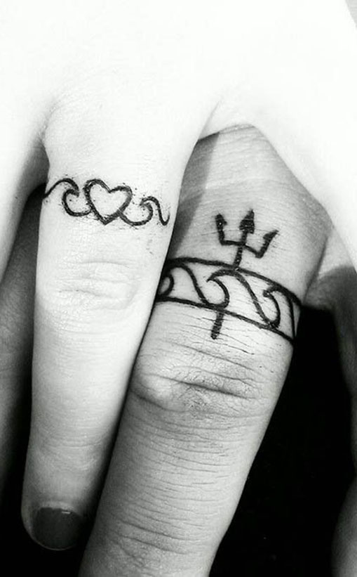 Top 100 Best Wedding Ring Tattoos For Women  Band Design Ideas