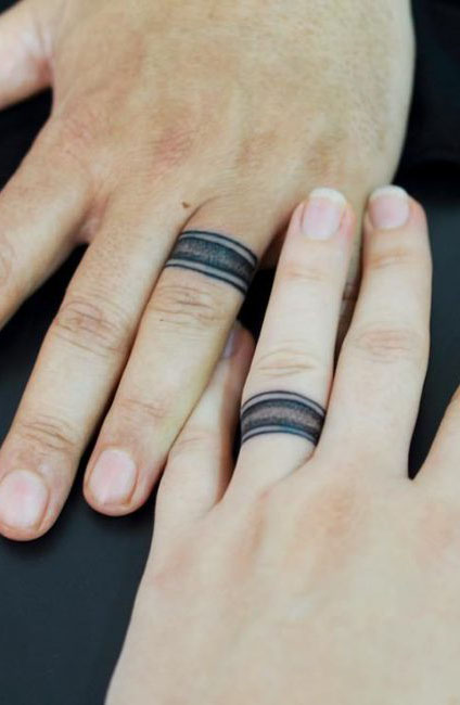 Image result for tattoo wedding bands #weddingringtattoos | Ring tattoo  designs, Ring finger tattoos, Wedding band tattoo