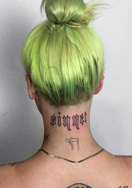 20 Trendy Neck Tattoos You Must See