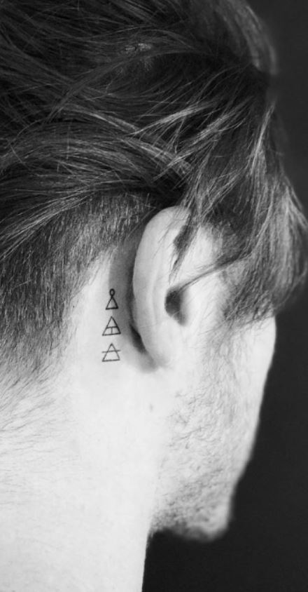 185 Trendy Behind the Ear Tattoos and Ideas - Luv68