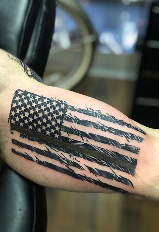 american flag pledge of allegiance tattoo - elyssium3000