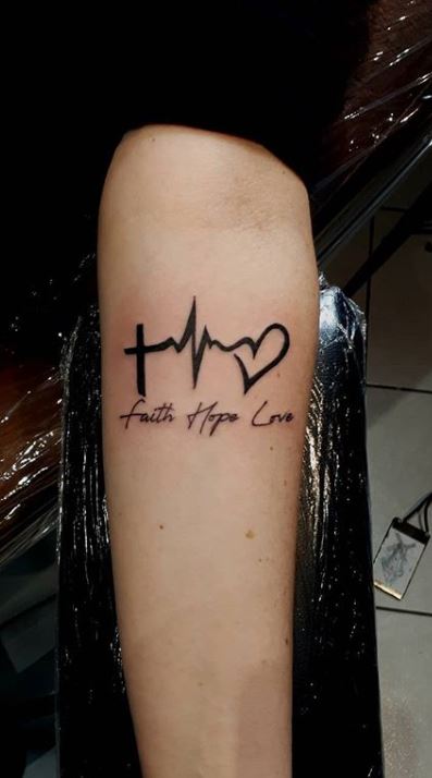 Tattoo uploaded by Ovumink • One of the most popular tattoos of all times.  Faith hope and love tattoo. • Tattoodo