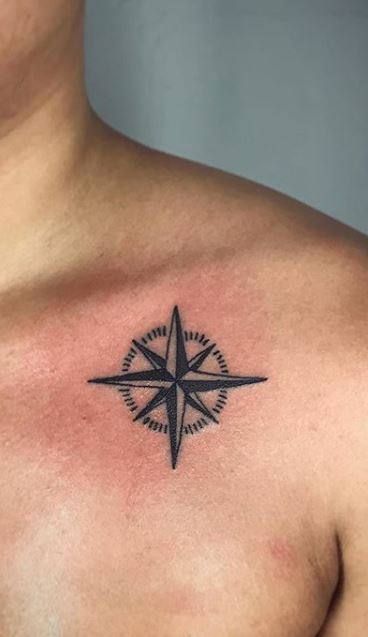 North Star Directions tattoo on Back by Goran Petrovic  Best Tattoo Ideas  Gallery