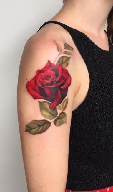 70 Brilliant Rose Tattoos For Chest  Tattoo Designs  TattoosBagcom