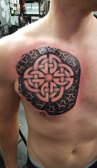Celtic shield and trinity knot done by John Vangalis at Inspiration Tattoo  and Piercing Peterborough ON, Canada. : r/tattoos