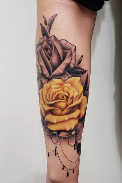 55 Glorious And Colorful Rose Tattoo Designs On Wrist  Psycho Tats