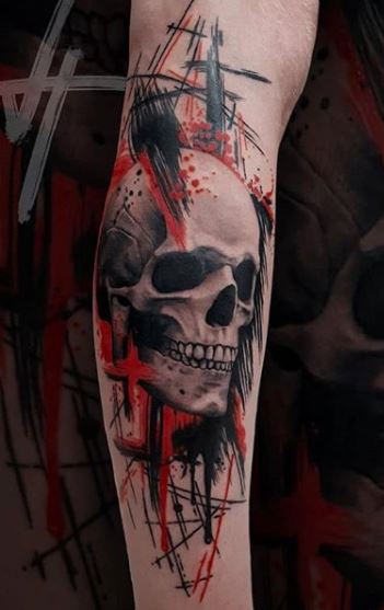 Red Skull Tattoo by Halasaar01 on DeviantArt