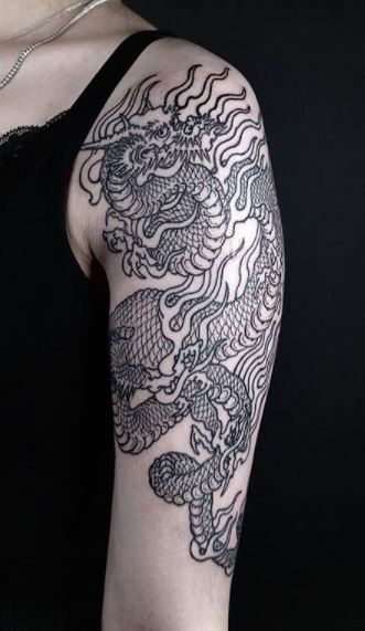 Dragon tattoo arm hires stock photography and images  Alamy