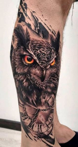 owl tattoos for men