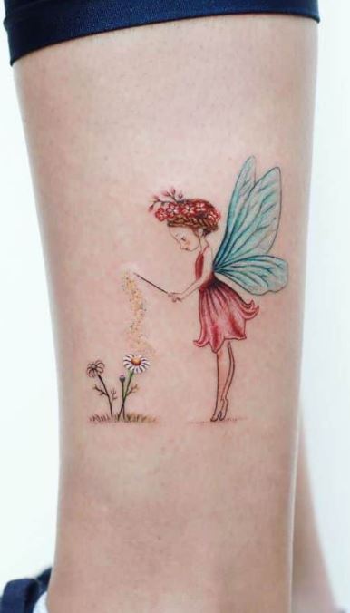 Little Fairy for Jasmines first tattoo yesterday This was one of my hand  drawn flash and I was super stoked to do it Thanks for picking   Instagram