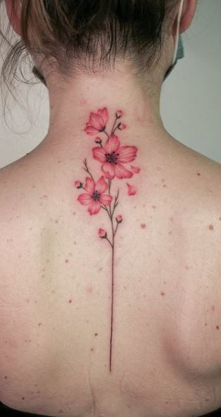 57 Best Cherry Blossom Tattoos On Back