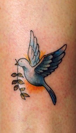 dove and olive branch tattoo  Google Search  Tatoeage ideeën Tatoeage  Oneindigheidstatoeages