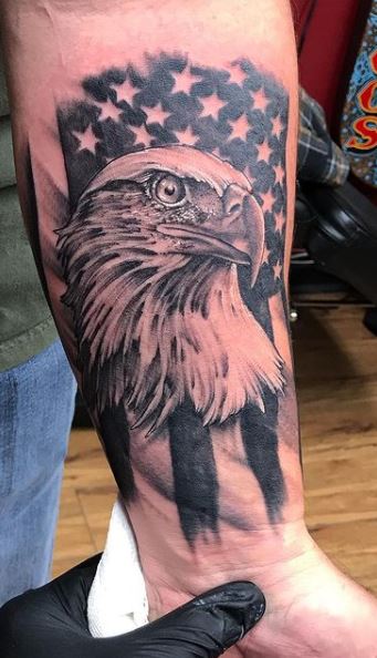Mens Flying Realistic 3d Bald Eagle Tattoo Design On Back  Bald eagle  tattoos Eagle back tattoo Eagle tattoos
